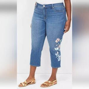 New Seven7 Floral Boyfriend Capris